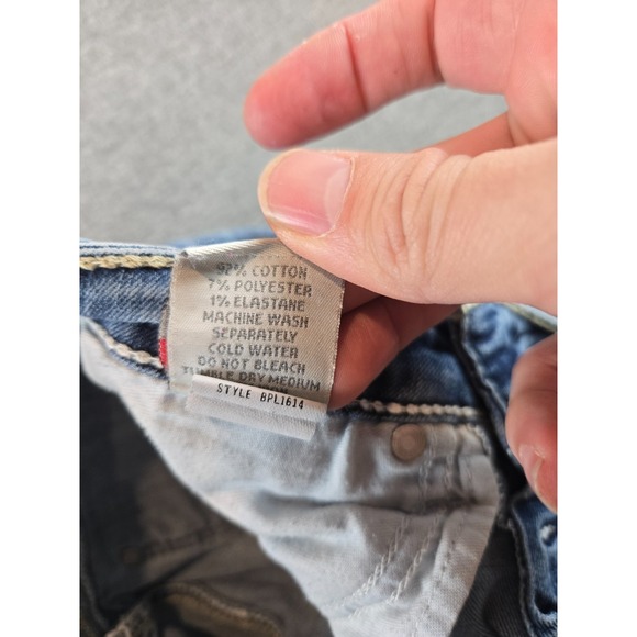 BKE DENIM STELLA SKINNY JEANS SIZE 24 R (26W) STRETCH LOW RISE BPL1614 VINTAGE - Picture 8 of 14